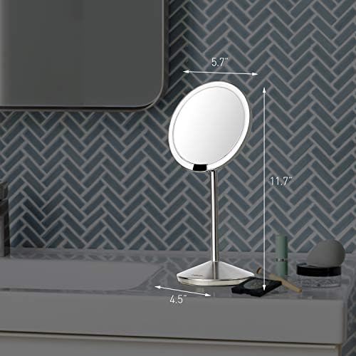 Compact Rechargeable Makeup Mirror with 10X Magnification