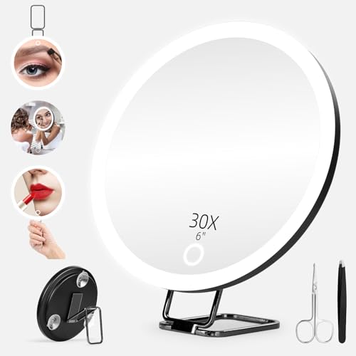 30X Magnifying Mirror with Light