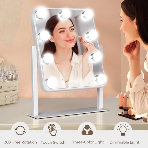 Hollywood Vanity Mirror with Lights 360 Rotation Smart Touch Control