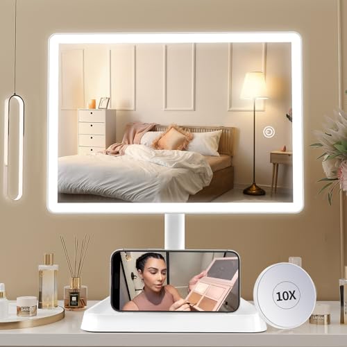 High-Quality Rechargeable Makeup Mirror with Lights
