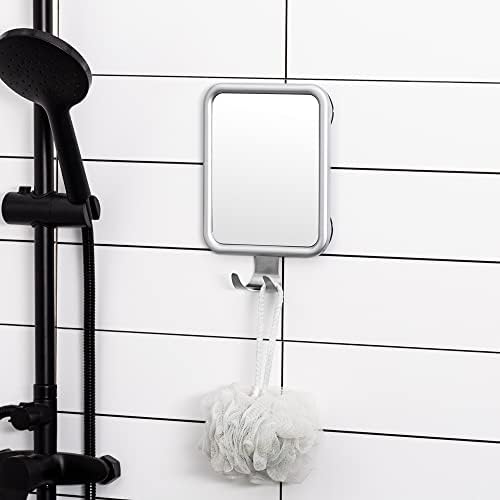 Lunmore Shower Mirror forrazoring Anti-Fog Suction-Cup Design