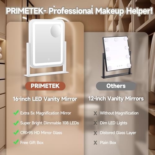 Exquisite Vanity Mirror with Lights by Primetek