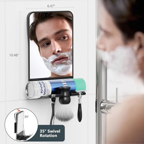 COSMIRROR Shaving Mirror with Razor Storage