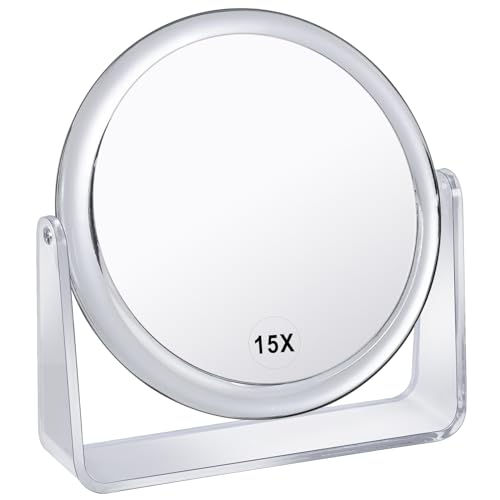 15X Vanity Mirror 360-Degree Rotationad