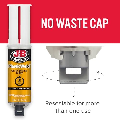J-B Weld PlasticWeld Quick Setting Epoxy Syringe 25 ml