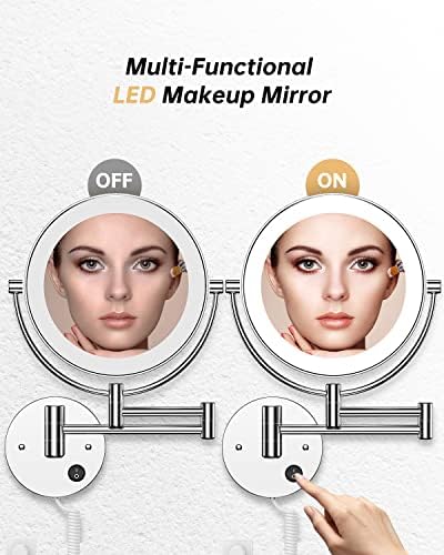 Gospire 85 Wall Mounted Magnifying Mirror