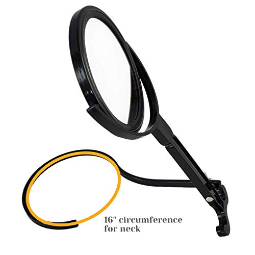 Rucci Black 5x Magnifying Neck Mirror