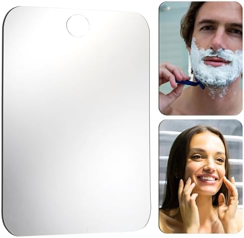 Anti-Fog Travel Shower Mirror - Unbreakable Large Stylish