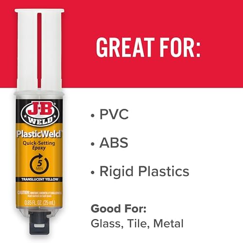 J-B Weld PlasticWeld Quick Setting Epoxy Syringe 25 ml