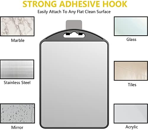 Fog-Free Large Shower Mirror with Razor Holder