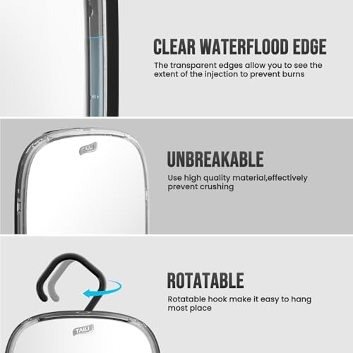 TAILI Fogless Shower Mirror for Shaving Shatterproof and Portable