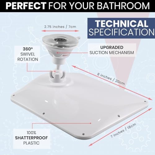MirrorVana fogless shower mirror