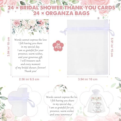 XunYee 24 Piece Bridal Shower Favor Set