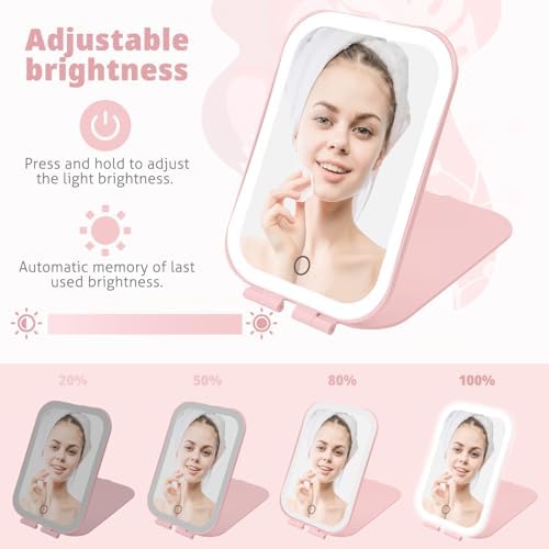 2000mAh Travel Makeup Mirror