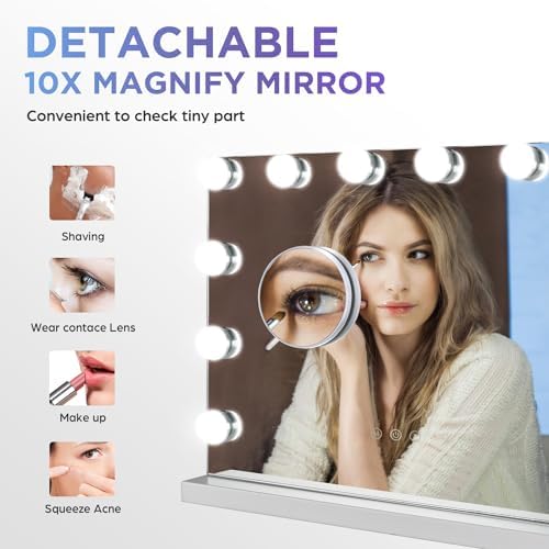 Vanity Mirror with Bright Flurable LED Lights - For Home Beauty Lovers