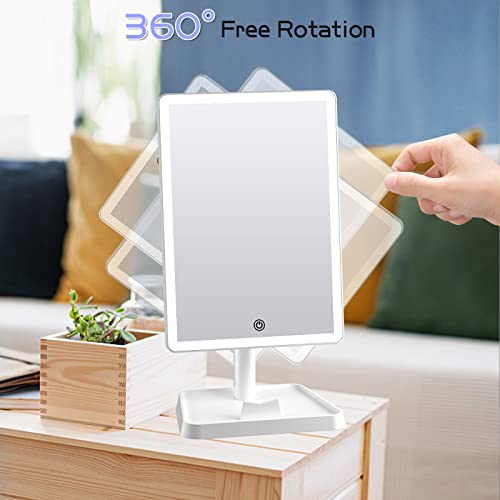 High-Quality Rechargeable Makeup Mirror with Lights