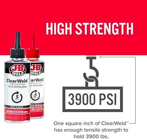 J-B Weld Pro Tile Epoxy Set - 5-Minute Easy Cure