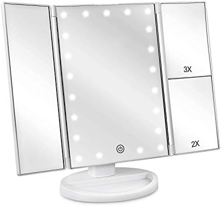 Deweisn Lighted Vanity Mirror with 21 LED 3X magnification