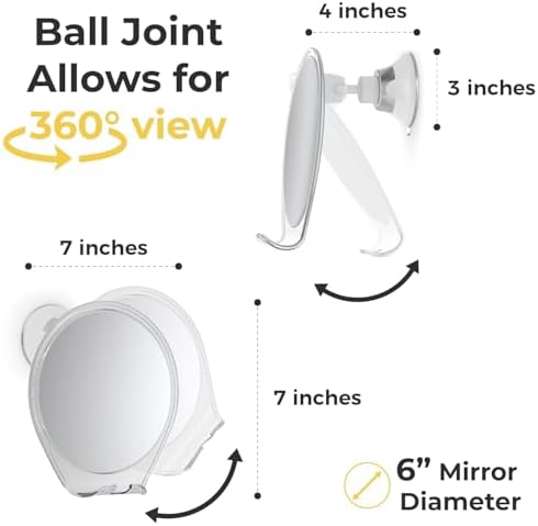 Experience Effortless Shaving with HoneyBull Fogless Shower Mirror