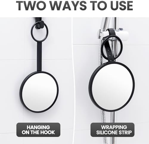 TAILI Travel Shower Mirror - Low Profile Fogless Shatterproof Portable Durable