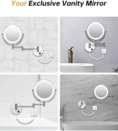 Gospire 85 Wall Mounted Magnifying Mirror