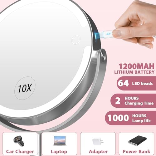 HD Magnifying Mirror with Light