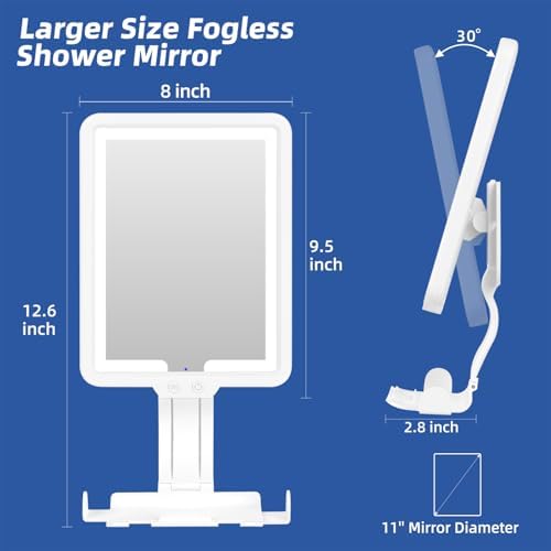 JJhxr Heated shower mirror for Shaving