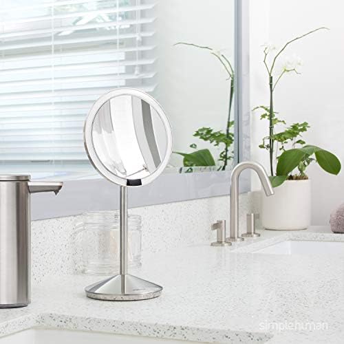 Compact Rechargeable Makeup Mirror with 10X Magnification