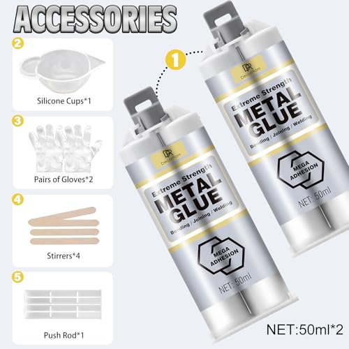 Professional Metal Repair Glue Heavy-Duty Epoxy Adhesive for Home Industrial Use