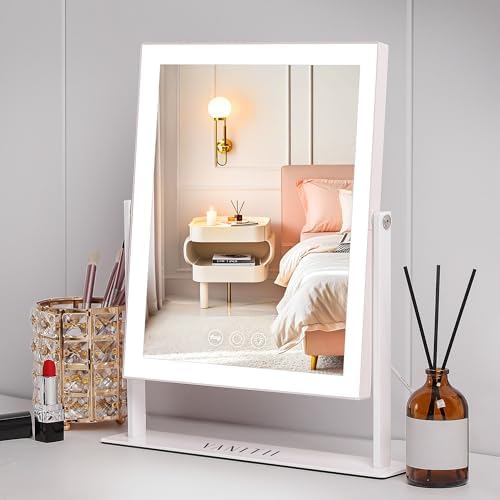 VANITII LED Vanity Mirror with 360-Rotation Smart Lighting