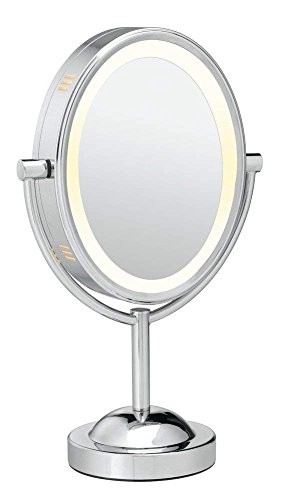 Conair Polished Chrome LED Vanity Mirror Double-Sided 7X Magnifying