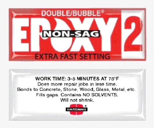 Hardman Double Bubble Red Non-Sag Epoxy Gel