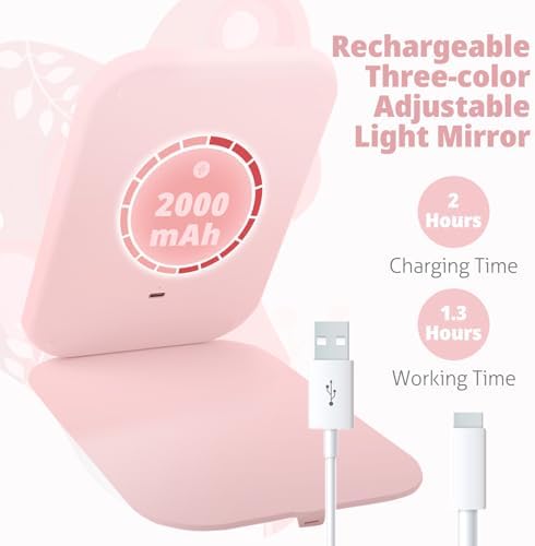 2000mAh Travel Makeup Mirror