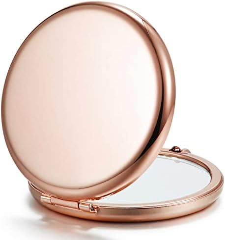 Compact Rose Gold Makeup Mirror