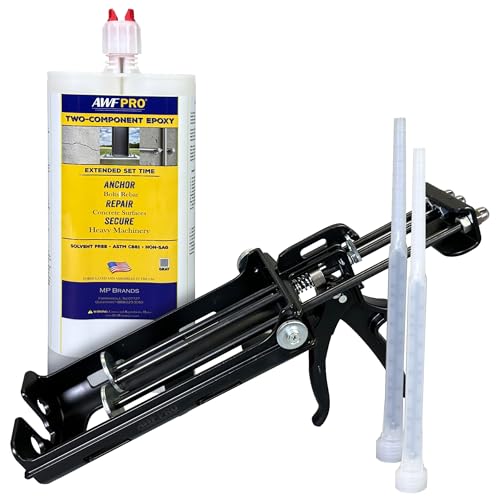 Professional Epoxy for Concrete Threaded Rods - 251 Dual cartridge Caulking Gun