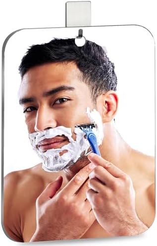 Shatterproof 8x6 Shower Mirror for Shaving Portable Durable