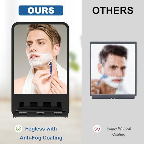 Fogless Showers - Anti-Fog Mirror - No Drilling Required