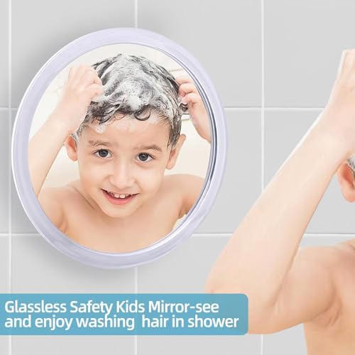 Fog-Free Shower Mirror with Suction Cups