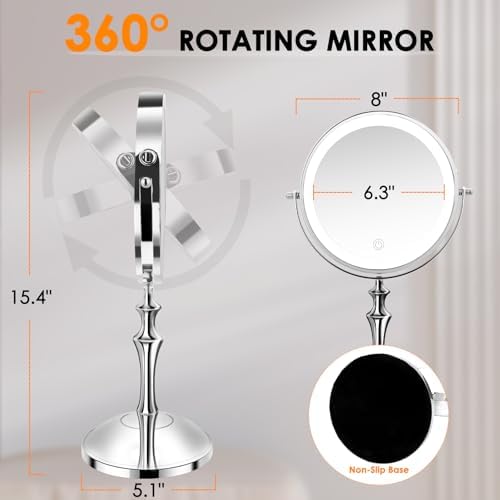 Bright Versatile Large Makeup Mirror Perfect for Grooming