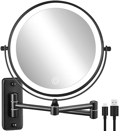 8-Inch Wall-Mounted Makeup Mirror Decluttr
