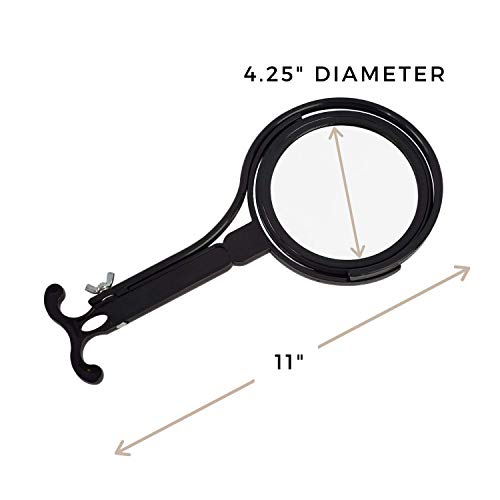 Rucci Black 5x Magnifying Neck Mirror