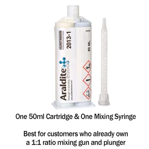 Araldite 2013-1 Chemical-Proof Epoxy Gel 50ml17oz Caulk Gun Adapter Kit