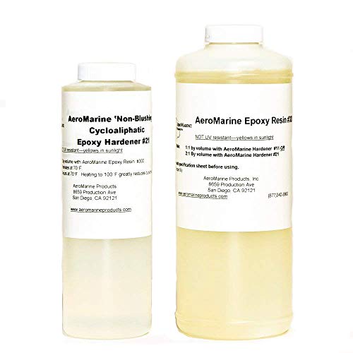 AeroMarine Epoxy Resin Kit - Best Low Viscosity Clear Epoxy for Tile