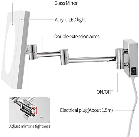 Travel-Friendly LED Mirror