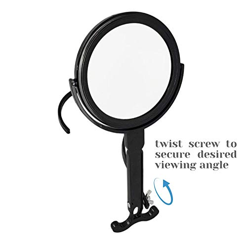 Rucci Black 5x Magnifying Neck Mirror