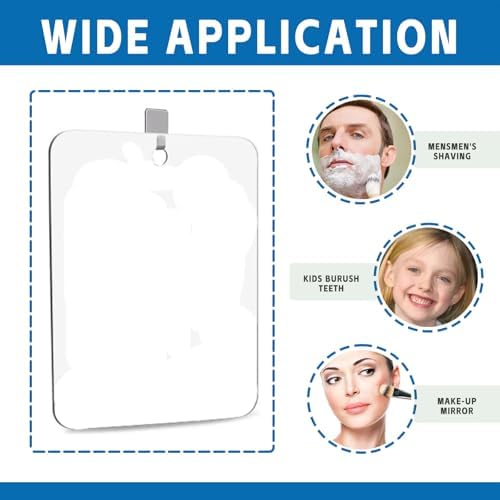 Shaving Mirror Hook 78x98 inches Non-Breakable acrylic mirror