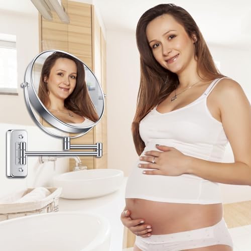 BTremary 9-inch 7X Swivel Wall Mirror for Grooming