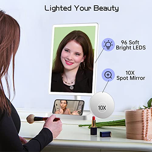 High-Quality Rechargeable Makeup Mirror with Lights