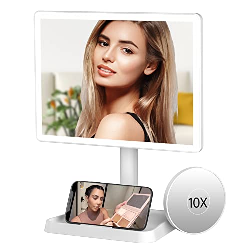 High-Quality Rechargeable Makeup Mirror with Lights