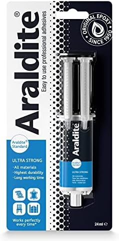 Araldite Heavy-Duty Epoxy Glue - 24ml Syringe for Quick Tasks